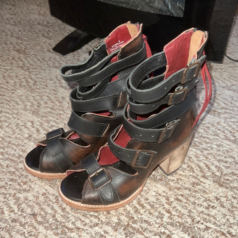 Freebird by Steven bond multi brown booties, size 8